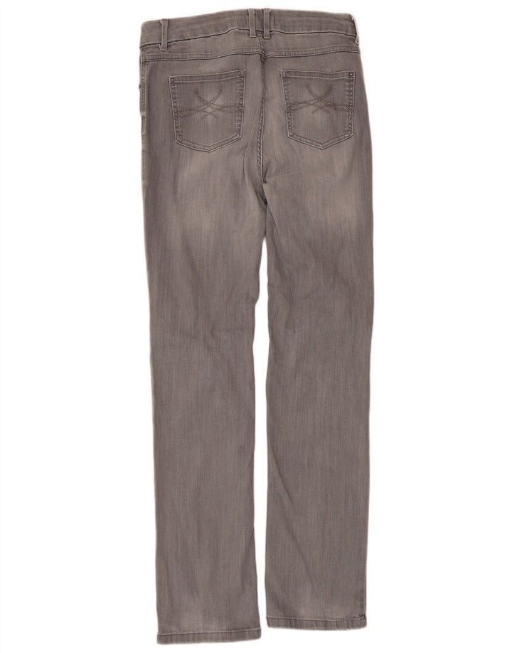 Marks & Spencer ženske ravne traperice UK 14 Large W32 L31 Sivi pamuk