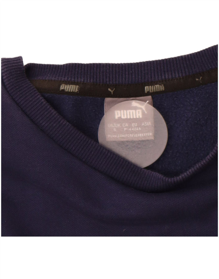 PUMA Muška majica s kratkim rukavima Mali tamnoplavi pamuk