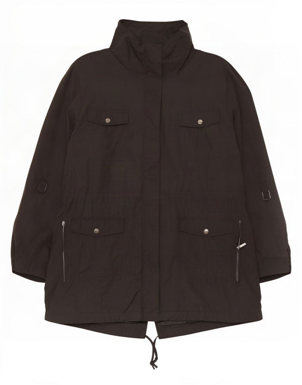 Marks & Spencer ženska prevelika parka jakna s autogramom UK 20 2XL crna