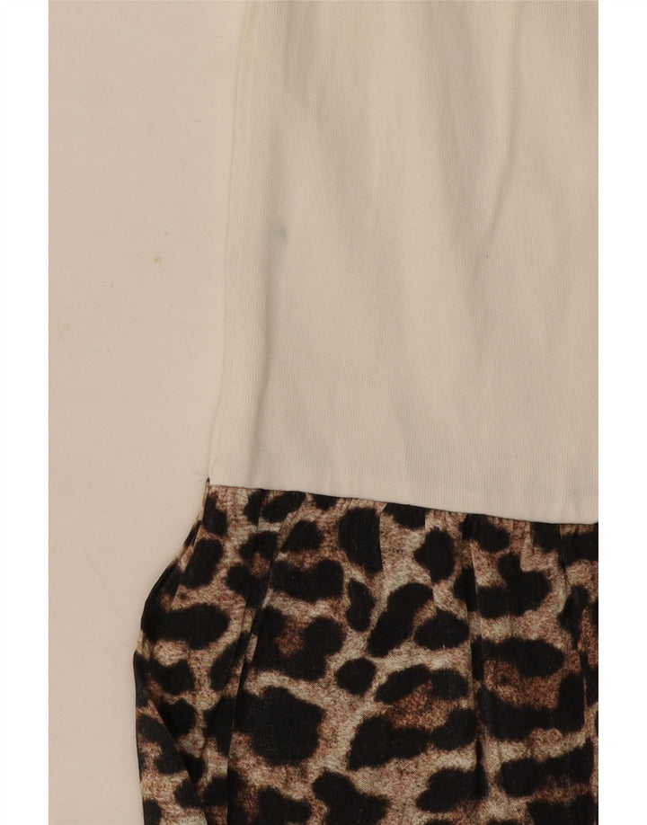 Top ženske bluze Zara UK 12 Srednje bijeli životinjski print