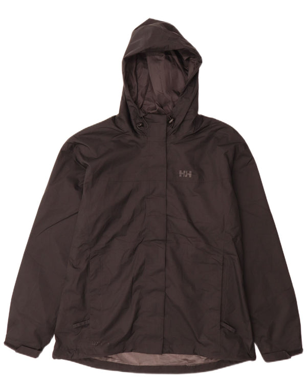 Helly Hansen ženska kišna jakna s kapuljačom UK 18 XL crni poliester