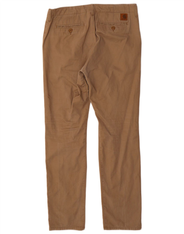 CARHARTT Muške uske chino hlače W34 L32 Bež pamuk