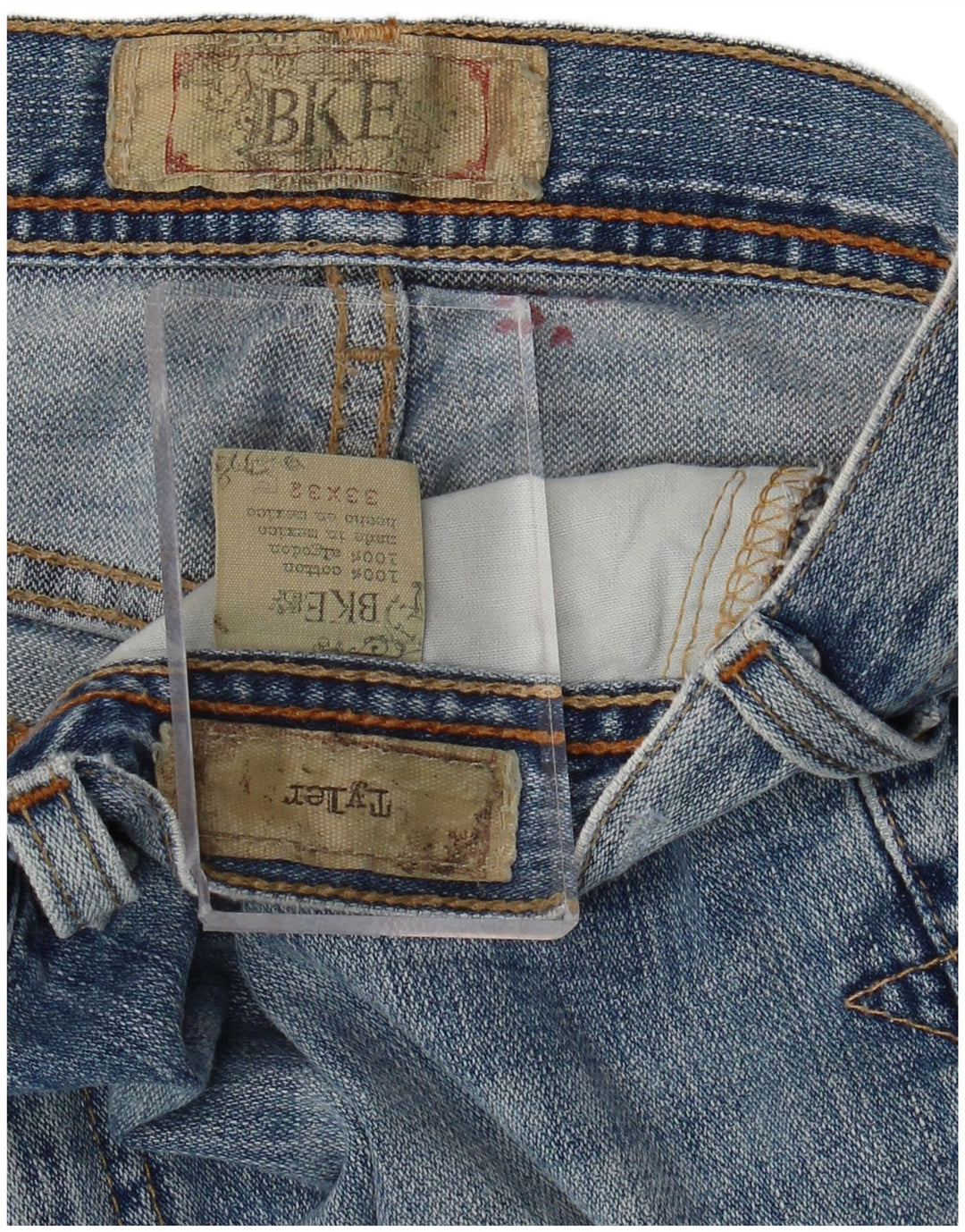 BKE Muške traperice Tyler Bootcut W33 L32 Plavi pamuk