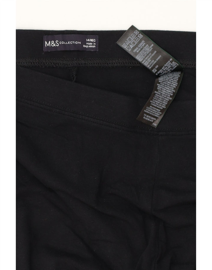 MARKS & SPENCER Ženske tajice UK 14 Veliki crni pamuk