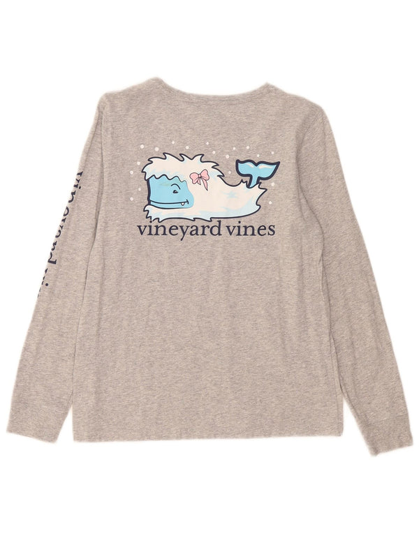 Vineyard Vines Ženska majica dugih rukava s grafikama UK 10 malih sivih fleka