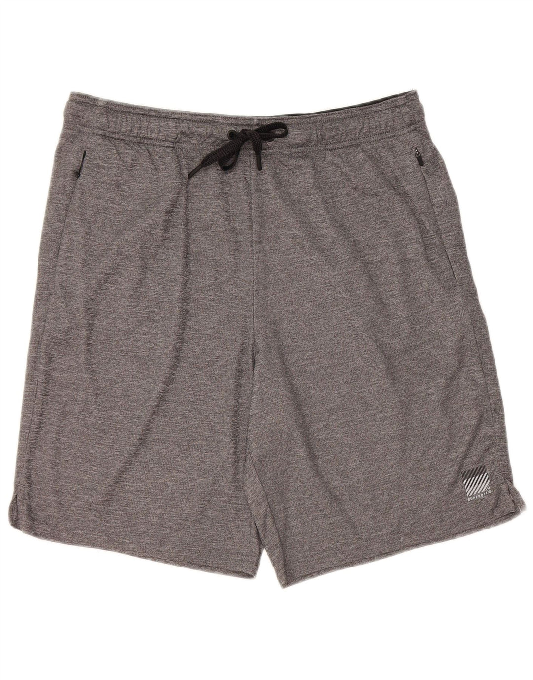 SUPERDRY muške sportske kratke hlače od poliestera s velikim sivim pjegama