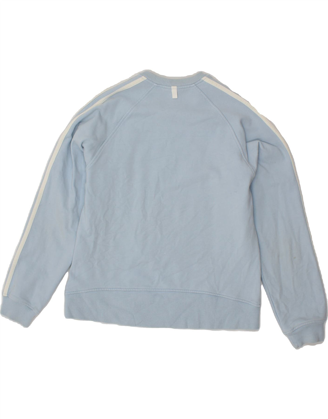ADIDAS Womens Sweatshirt Jumper UK 12 Medium  Blue Cotton Vintage Adidas and Second-Hand Adidas from Messina Hembry 
