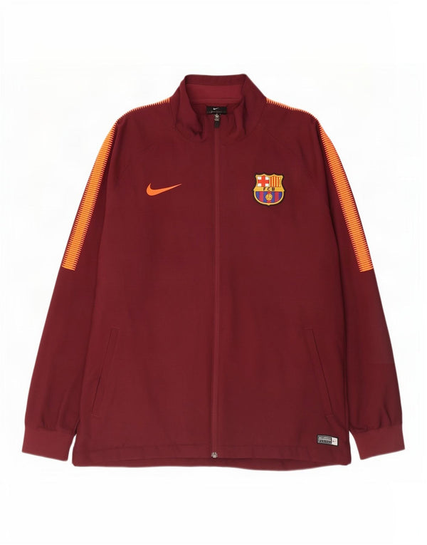 Nike Mens Barcelona Trenirka Gornja jakna XL Bordo poliester u boji