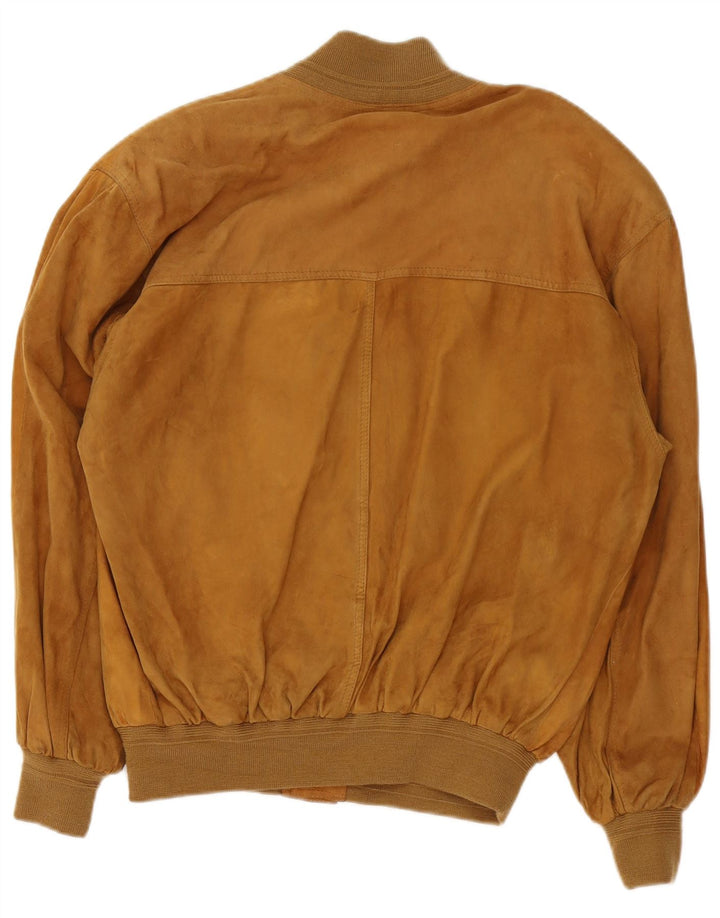 Vintage muška bomber jakna od brušene kože UK 38 srednje bež boje