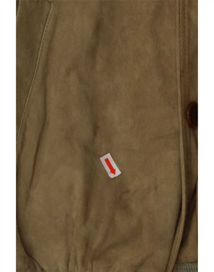 VINTAGE muška bomber jakna od brušene kože IT 48 srednje bež boje