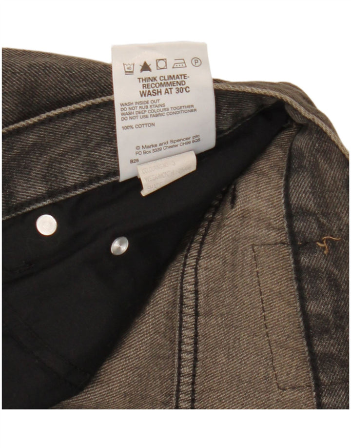 Marks & Spencer muške ravne traperice Blue Harbor W34 L26 sivi pamuk