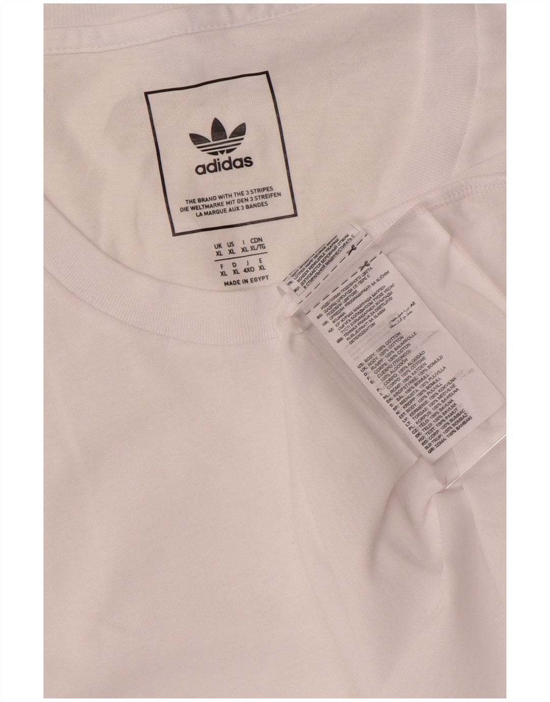Adidas muška majica XL bijeli pamuk