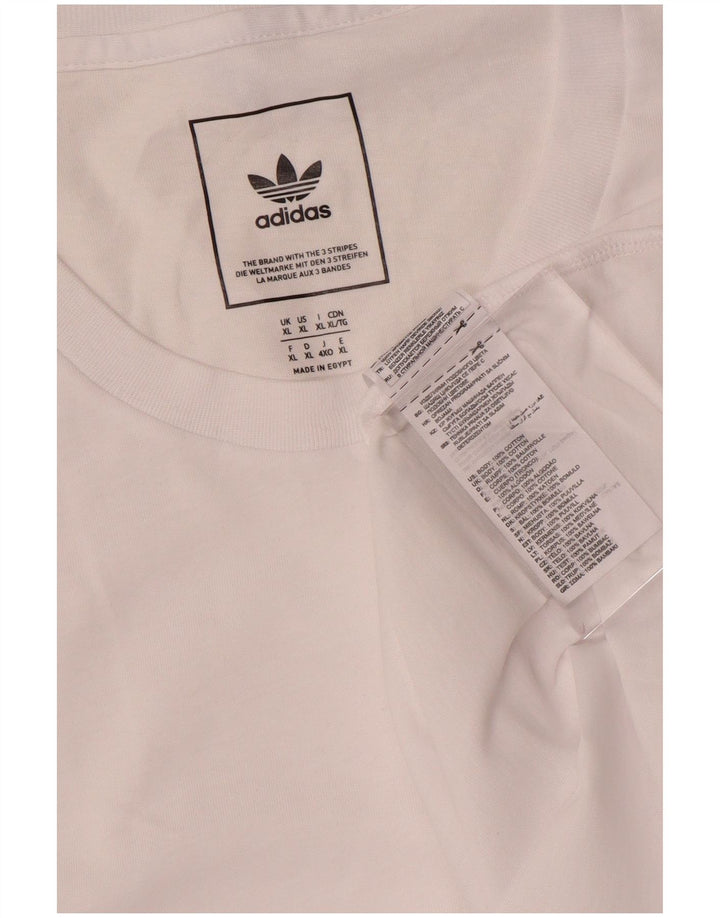Adidas muška majica XL bijeli pamuk