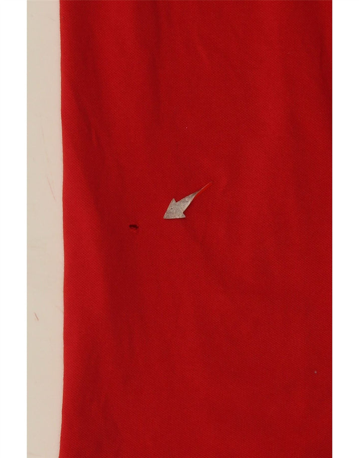 CHAMPION Mens Polo Shirt Large Red Cotton