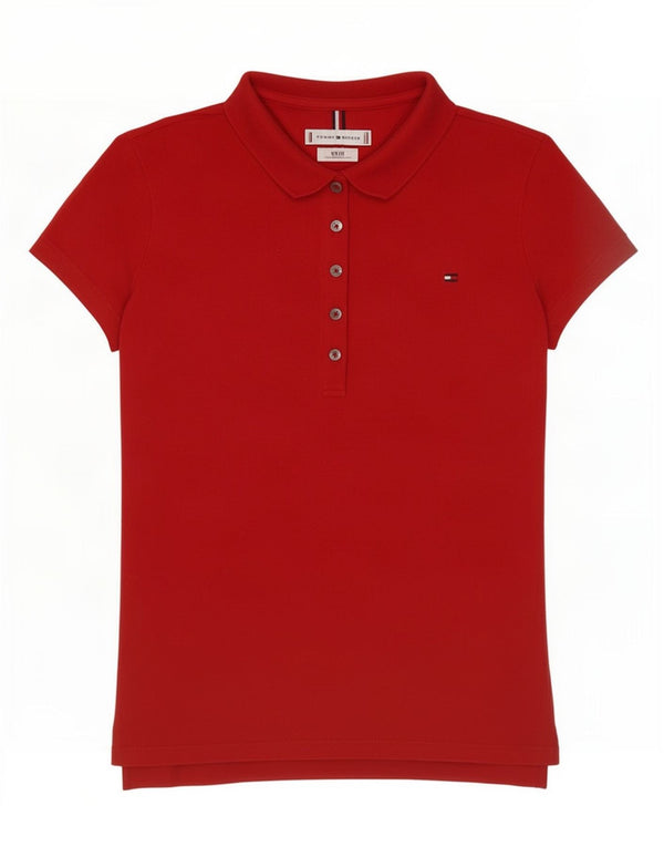 Tommy Hilfiger ženska polo majica uskog kroja UK 6 XS, crveni pamuk