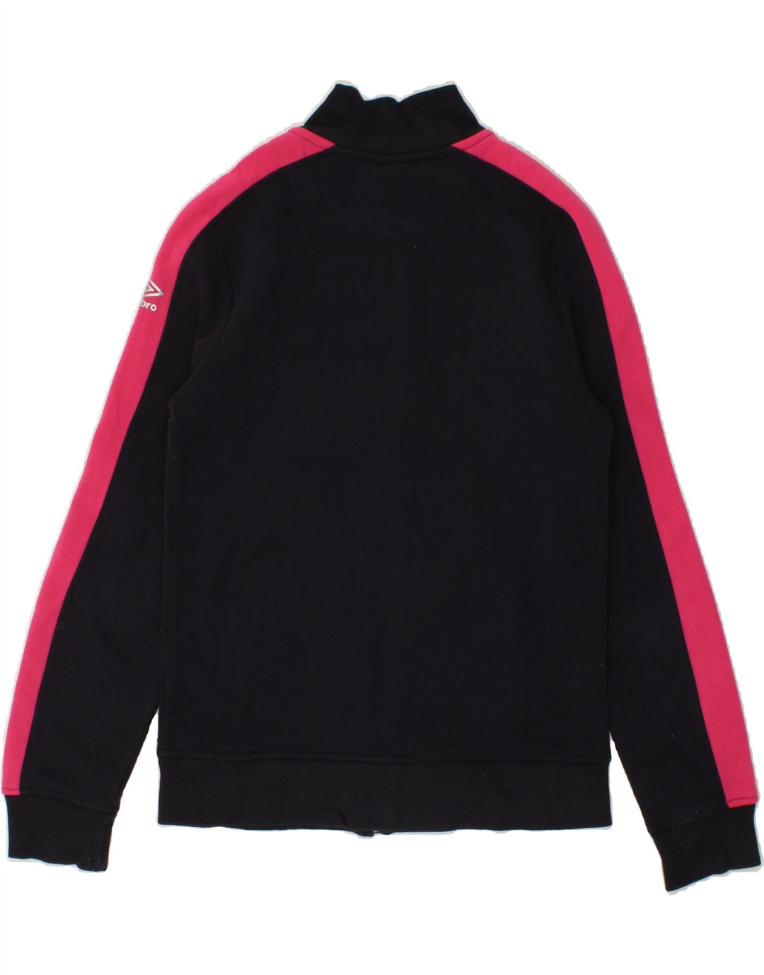 UMBRO Womens Graphic Tracksuit Top Jacket UK 10 Small Black Cotton Vintage Umbro and Second-Hand Umbro from Messina Hembry 