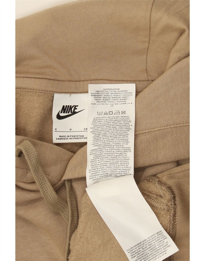 Nike Muška majica s kapuljačom Mala bež pamučna