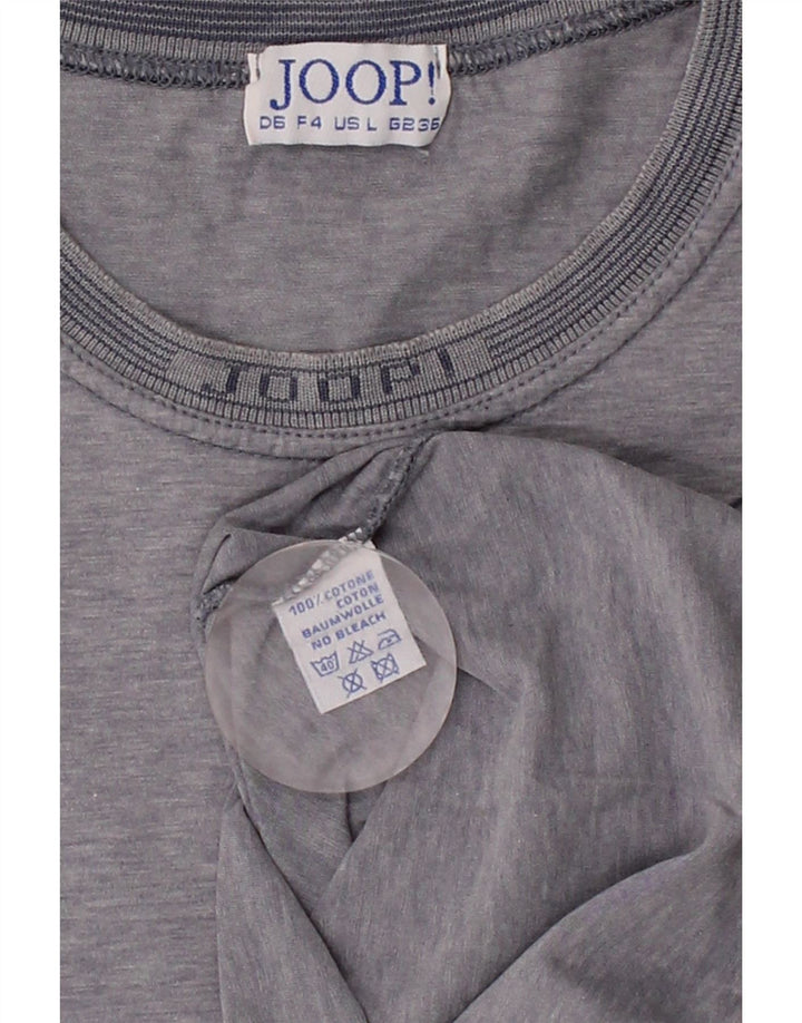 JOOP Mens T-Shirt Top UK 36 Small Grey Cotton