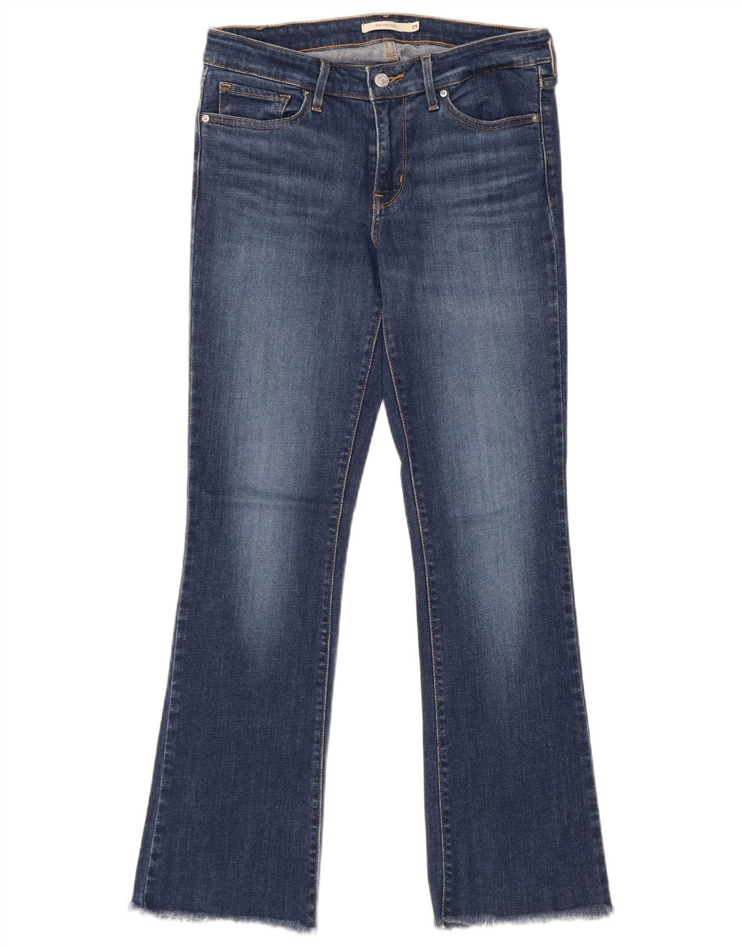 LEVI'S Ženske 715 Bootcut traperice W29 L29 Plavi pamuk