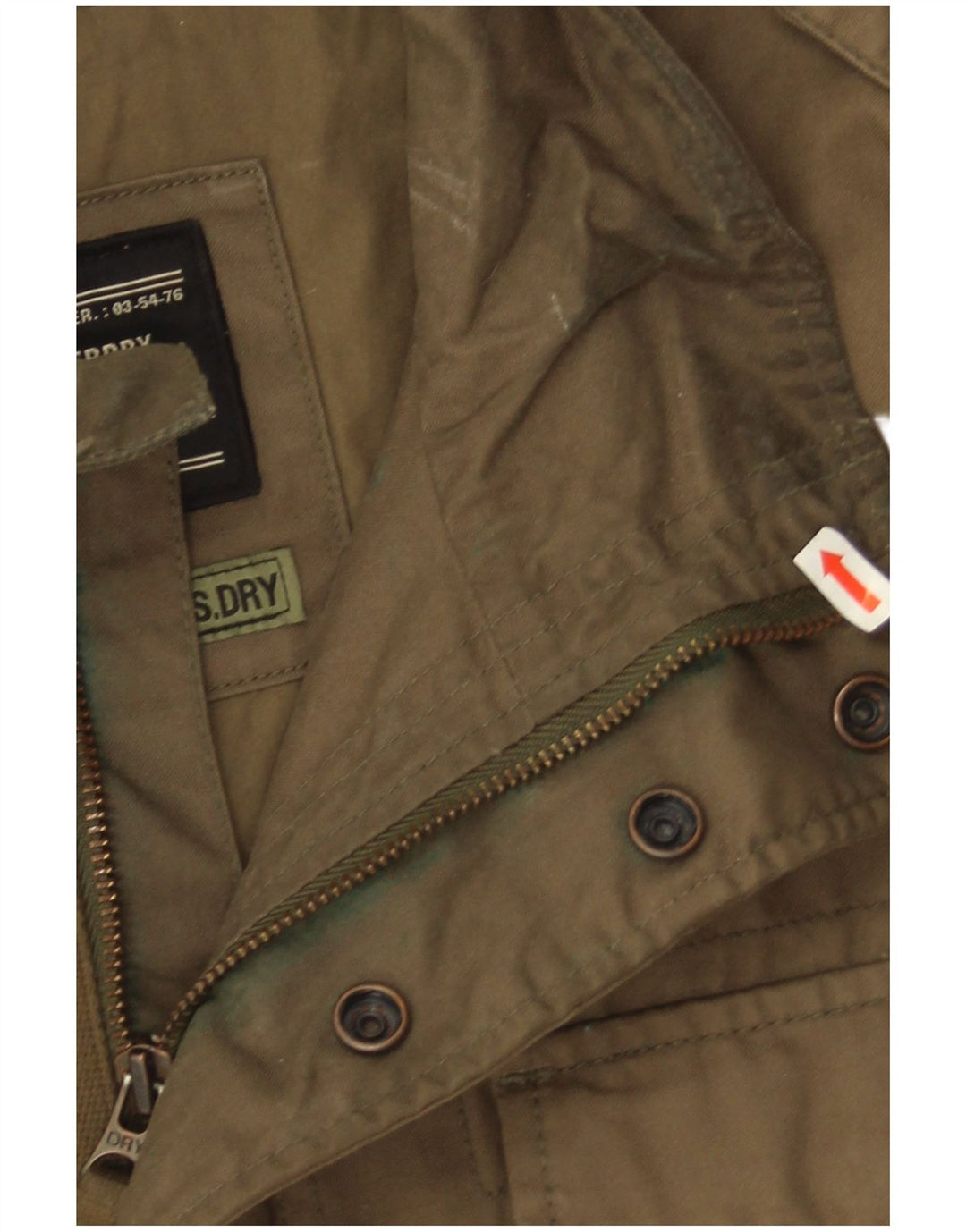 Superdry muška vojna jakna UK 40 Large kaki pamuk