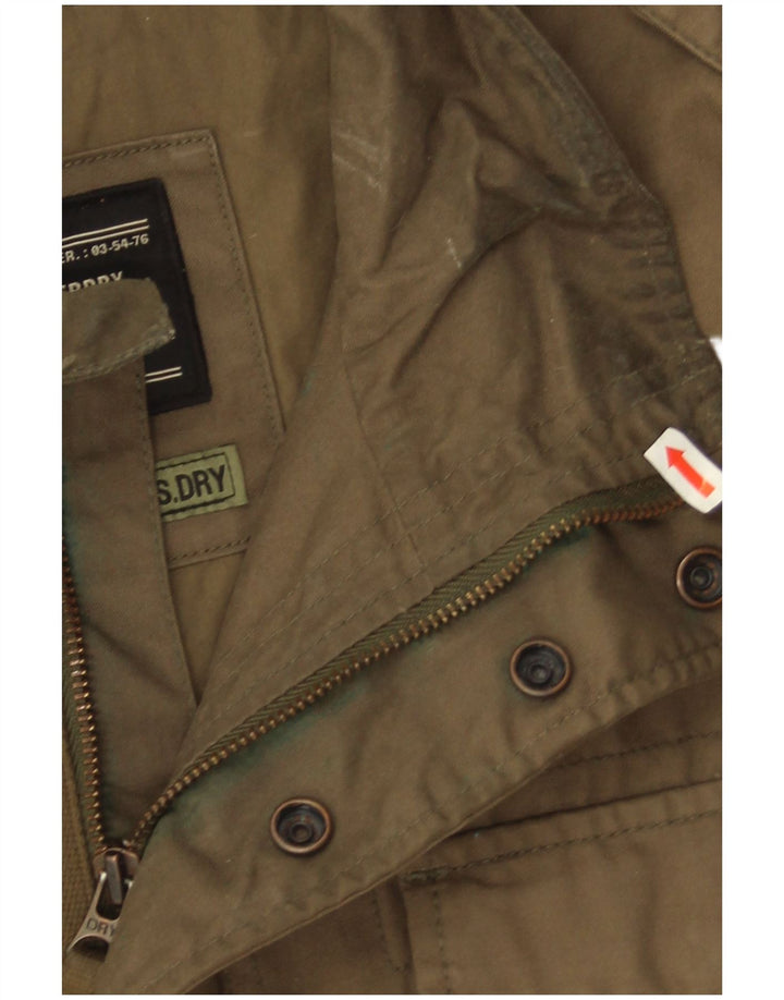 Superdry muška vojna jakna UK 40 Large kaki pamuk