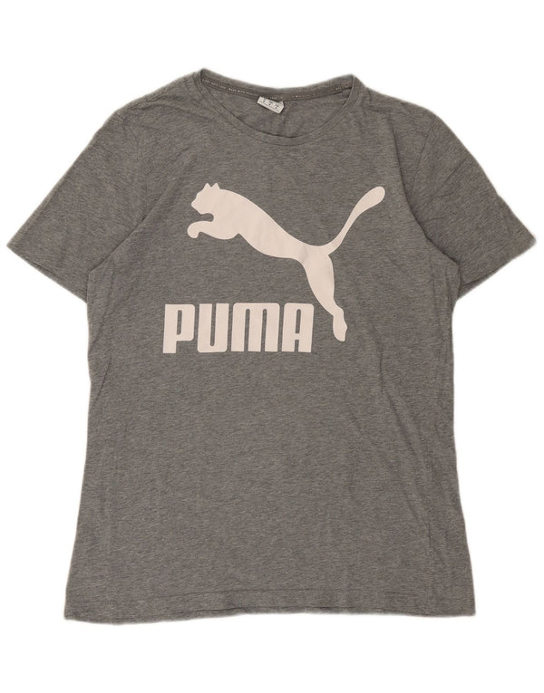 Puma muška majica s grafičkim motivima, srednje siva s pjegama