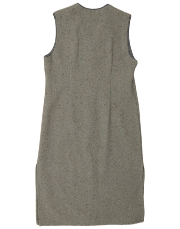 Tricot Chic ženska maksi haljina bez rukava UK 14 srednje siva s pjegama
