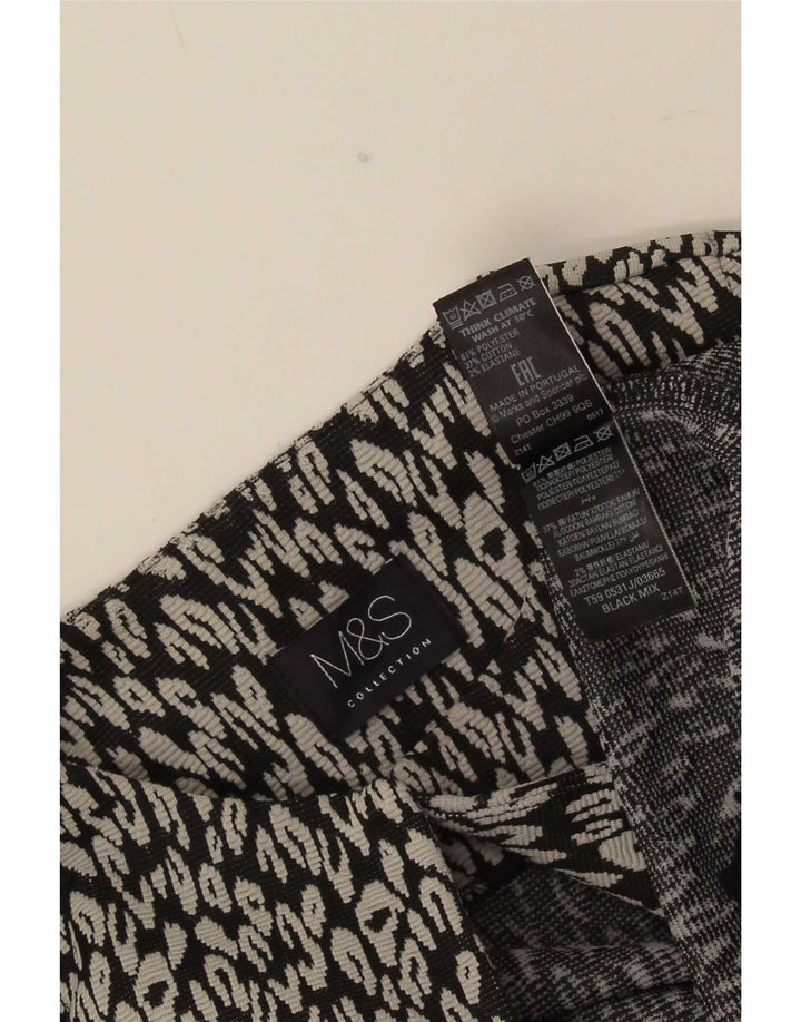 Marks & Spencer ženska jakna s otvorenim sakoom UK 8 Mali crni životinjski print