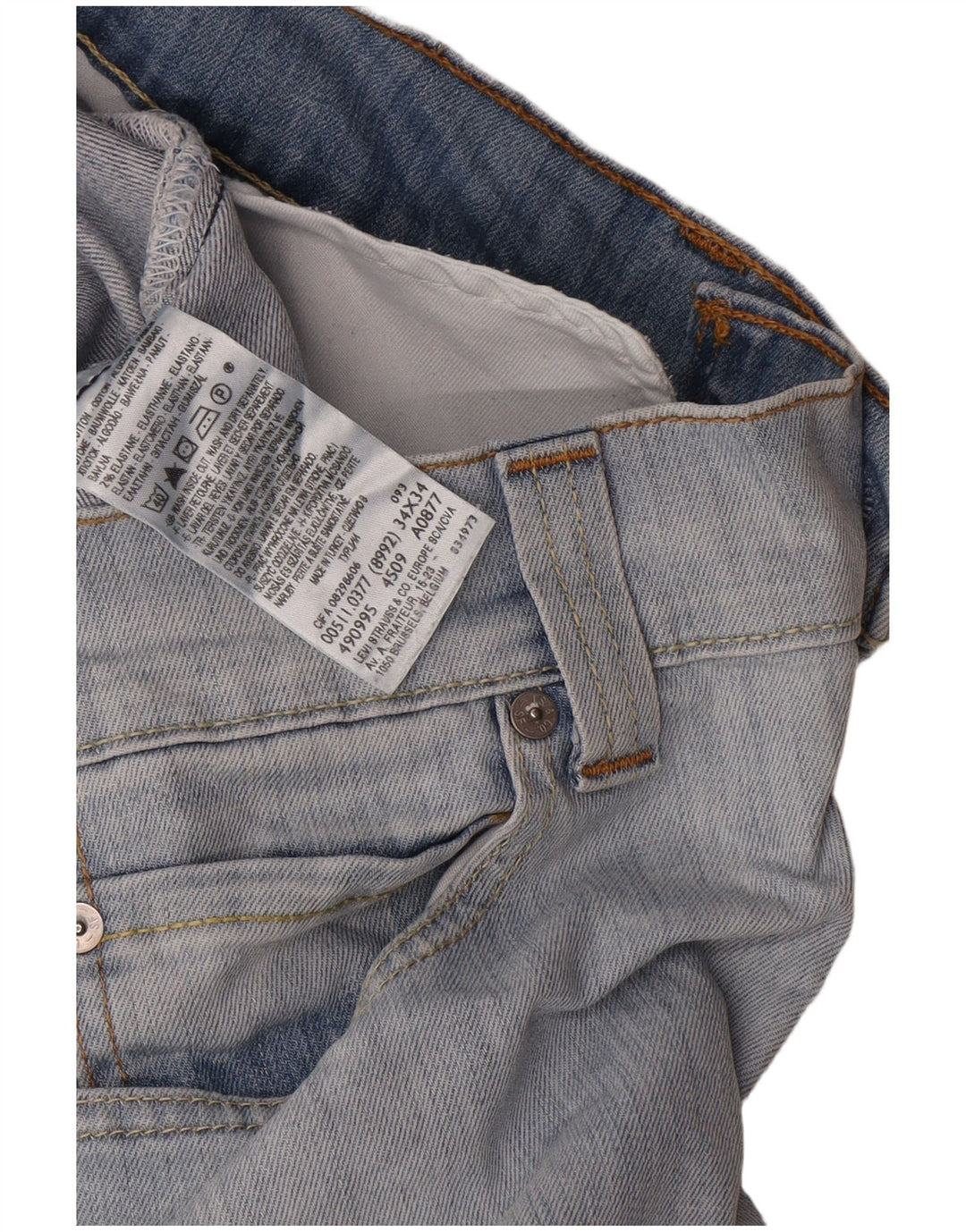 Levi's ženske 511 uske traperice W34 L34 plavi pamuk