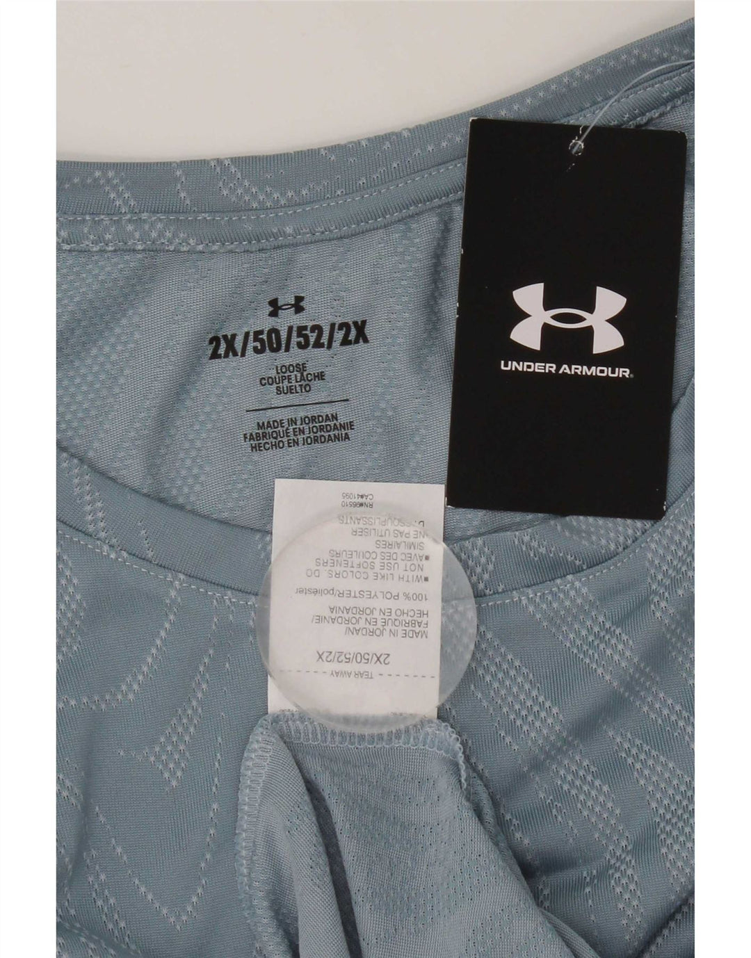 Under Armour ženska majica kratkih rukava 2XL plavi geometrijski poliester