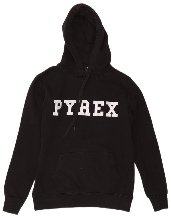 Pyrex muška majica s kapuljačom, mali crni pamuk