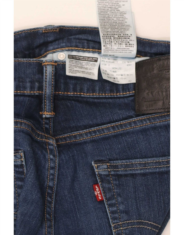 Levi's muške 511 uske traperice W34 L32 tamnoplavi pamuk