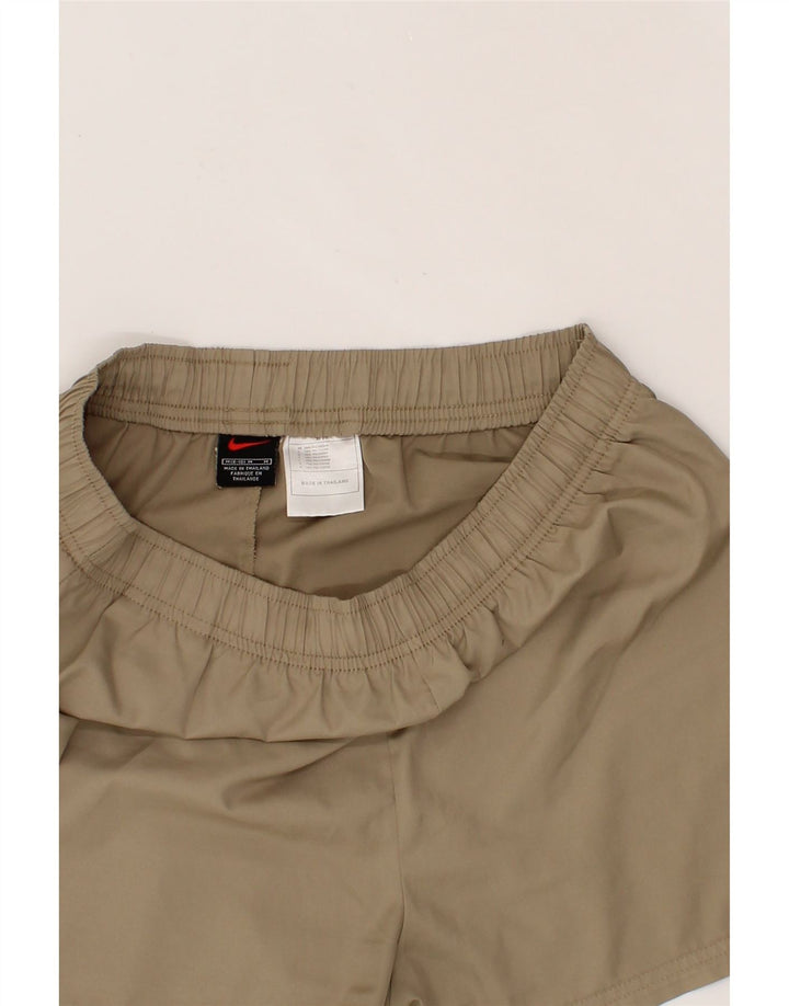 NIKE Womens Sport Shorts US 8/10 Medium Khaki Polyester Vintage Nike and Second-Hand Nike from Messina Hembry 