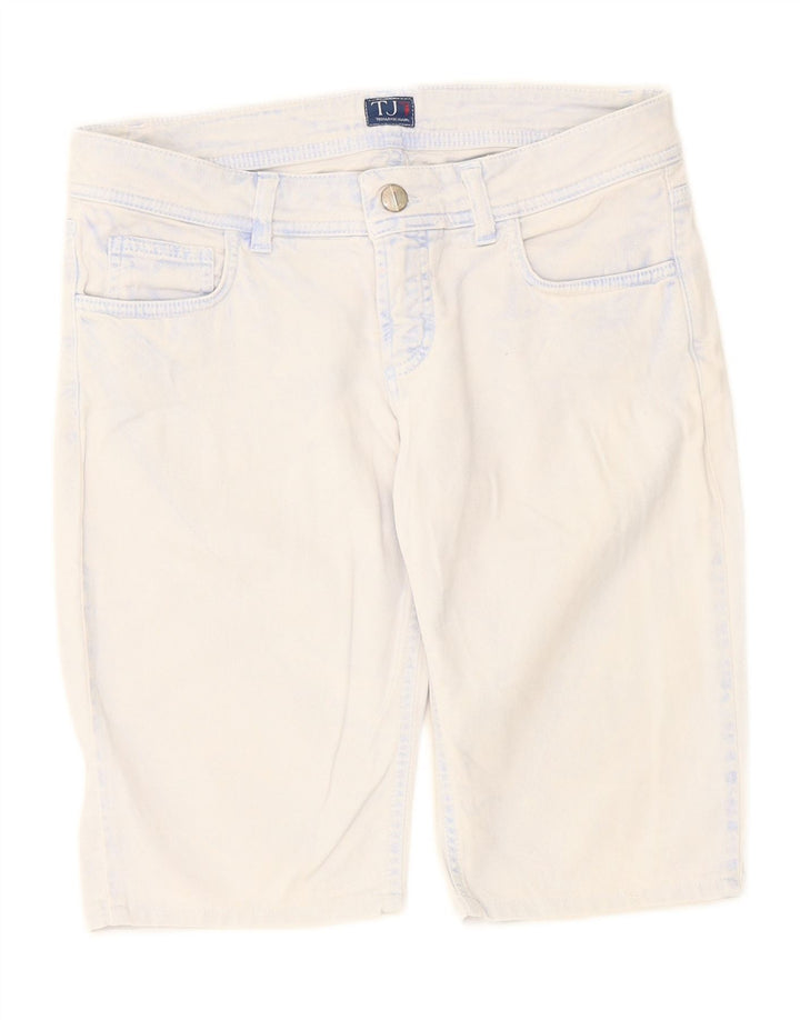 TRUSSARDI Womens Denim Shorts W27 Small Blue Cotton Vintage Trussardi and Second-Hand Trussardi from Messina Hembry 