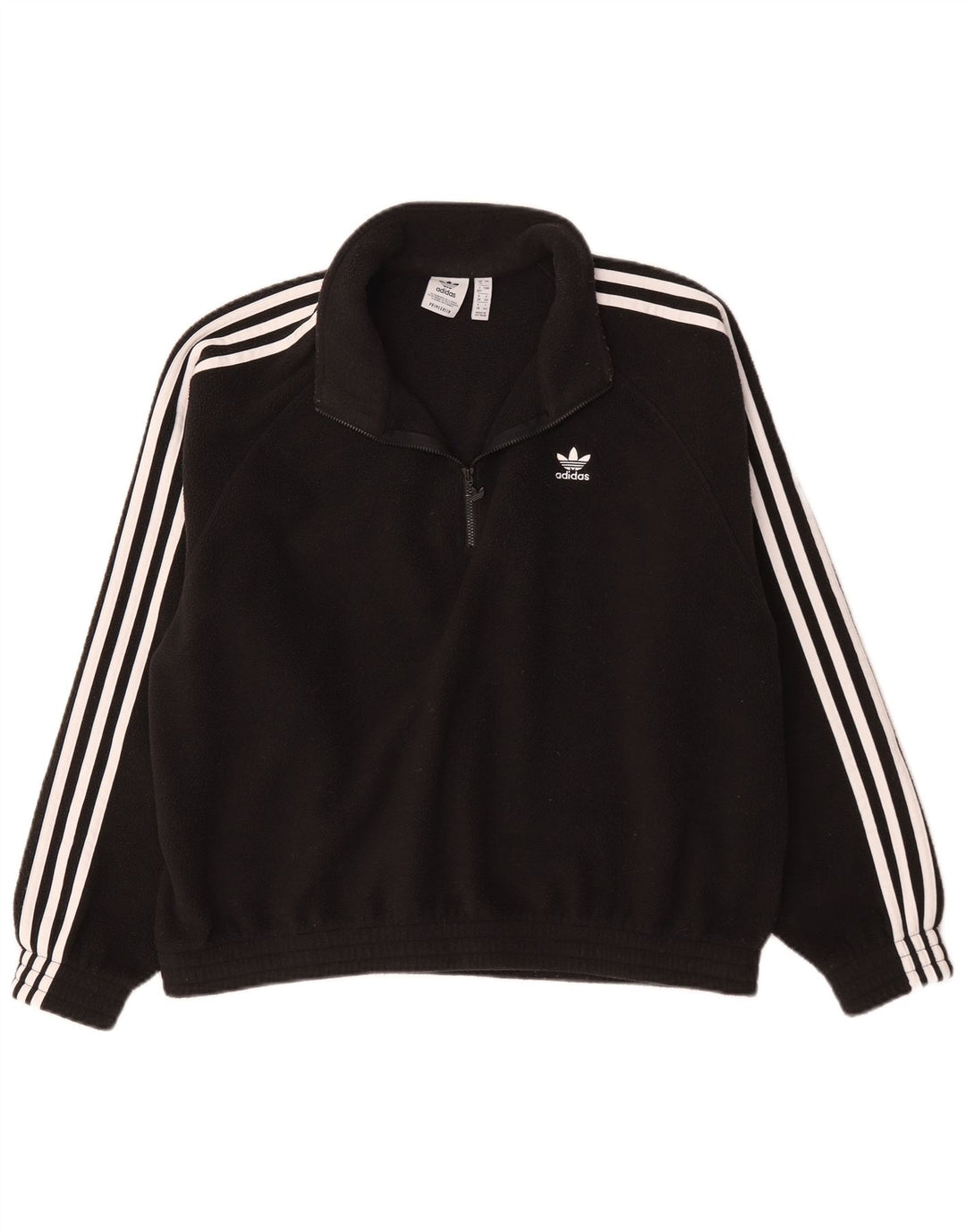 Adidas ženska jakna od flisa s patentnim izrezom UK 12 Srednje crni poliester
