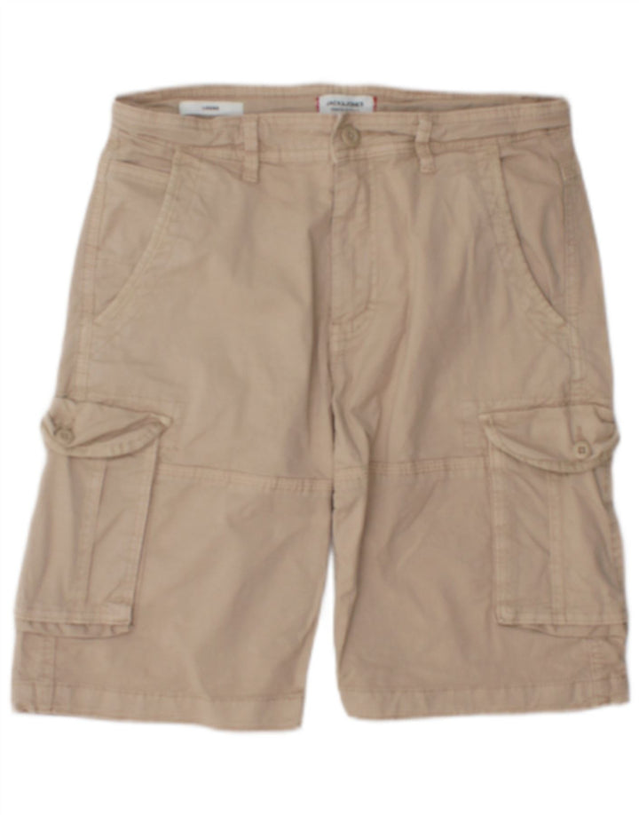 Jack & Jones muške male kratke kargo hlače W29, bež pamuk