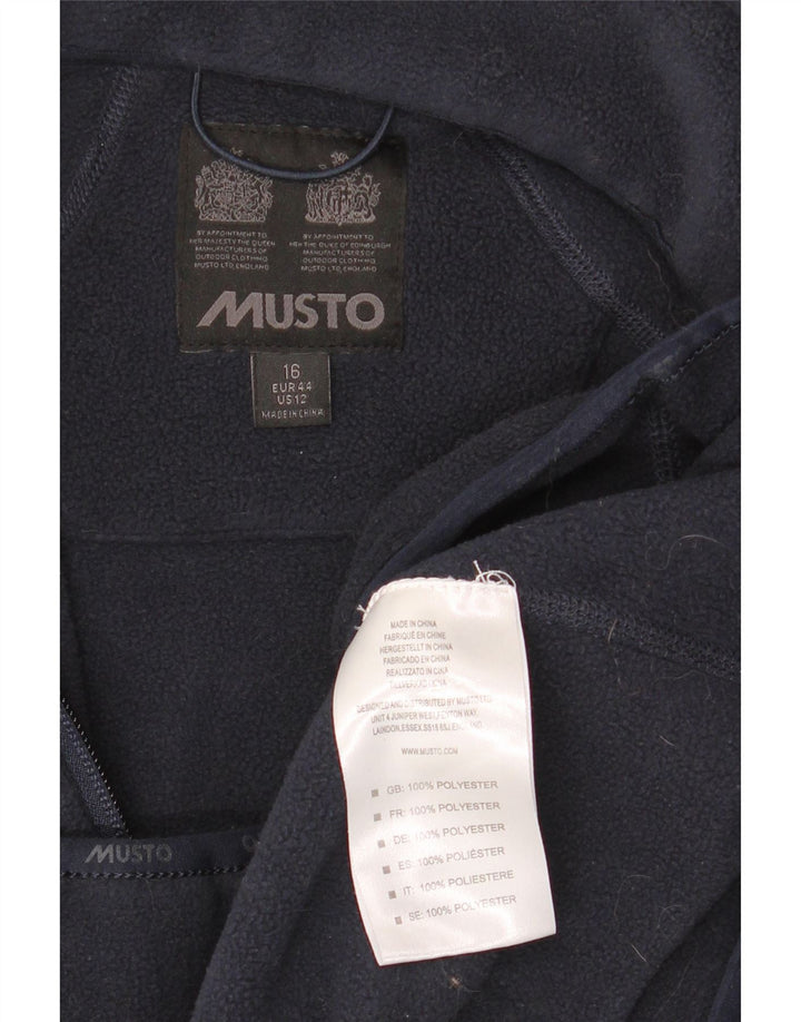 Musto ženska jakna od flisa UK 16 veliki tamnoplavi poliester