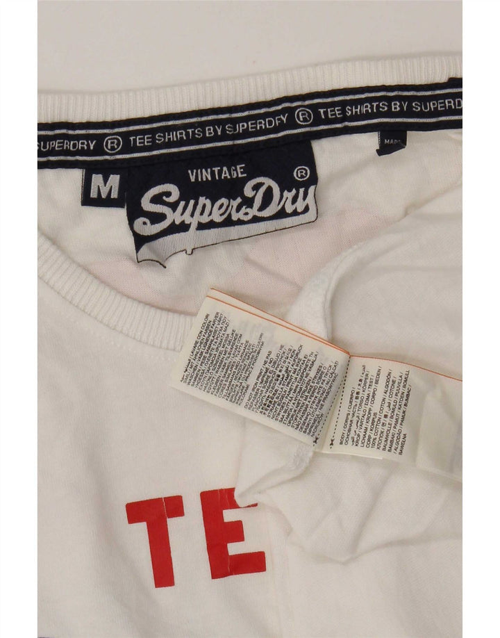 Superdry muška grafička majica kratkih rukava Srednje bijeli pamuk