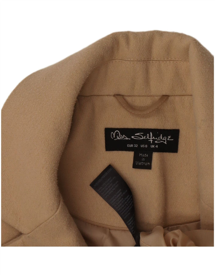 Miss Selfridge ženski kaput UK 4 XS bež poliester