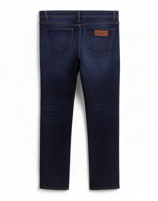 Wrangler muške Spencer uske ravne traperice W34 L32 tamnoplavi pamuk