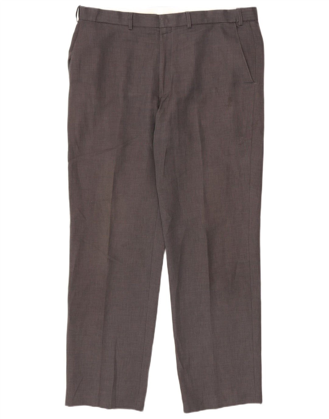 Marks & Spencer muške ravne chino hlače W38 L33 sivi poliester