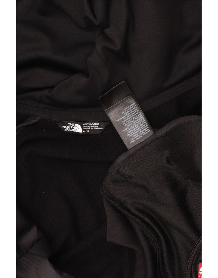 THE NORTH FACE Boys pulover s kapuljačom na patentni zatvarač 14-15 godina XL crne boje