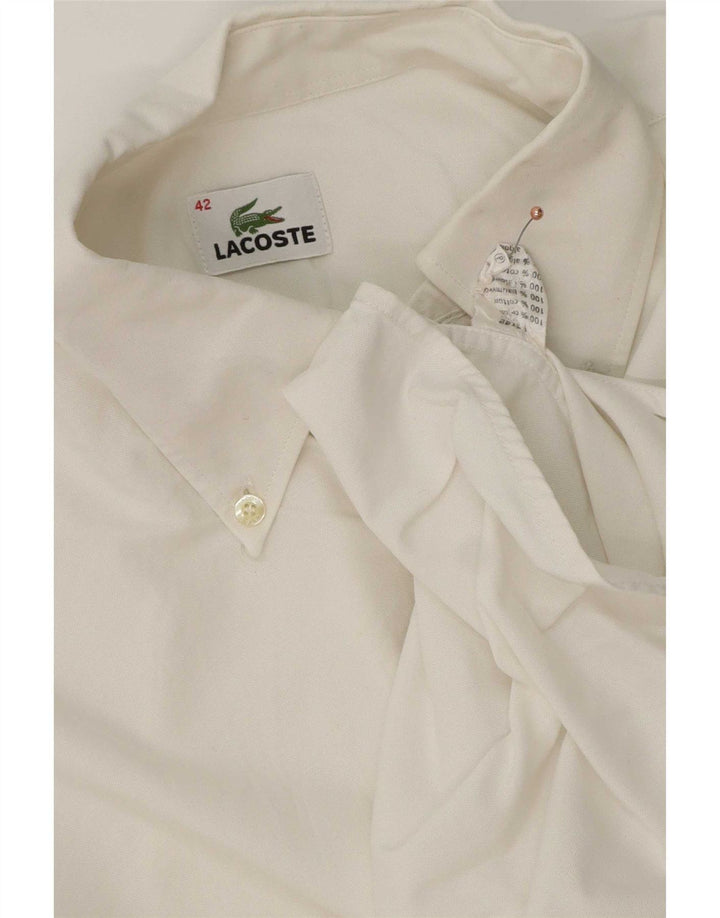 Lacoste muška košulja, velika bijela pamučna veličina 42