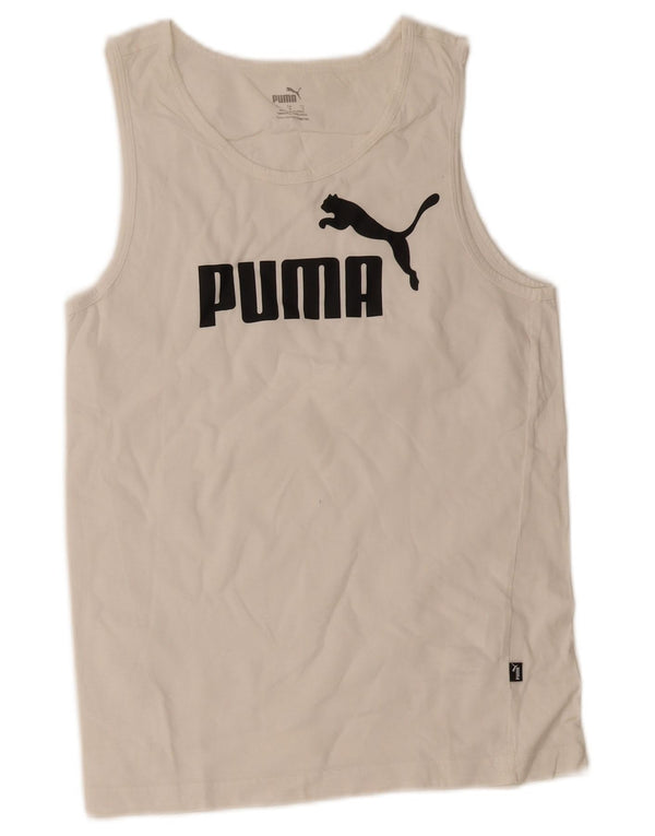 Puma muški grafički gornji dio prsluka mali bijeli pamuk