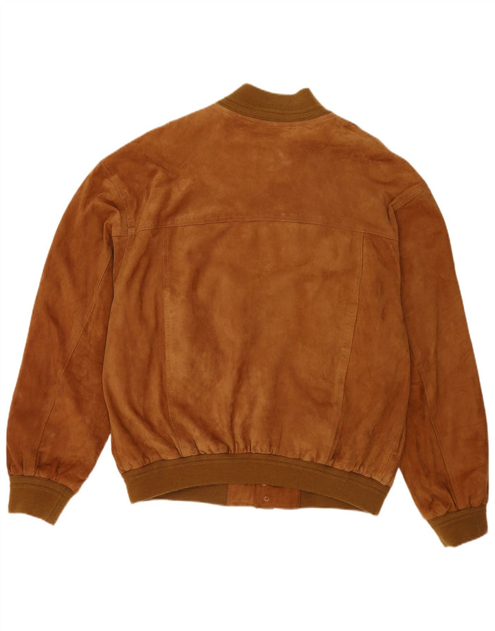 Vintage muška bomber jakna od brušene kože IT 60 5XL smeđa koža