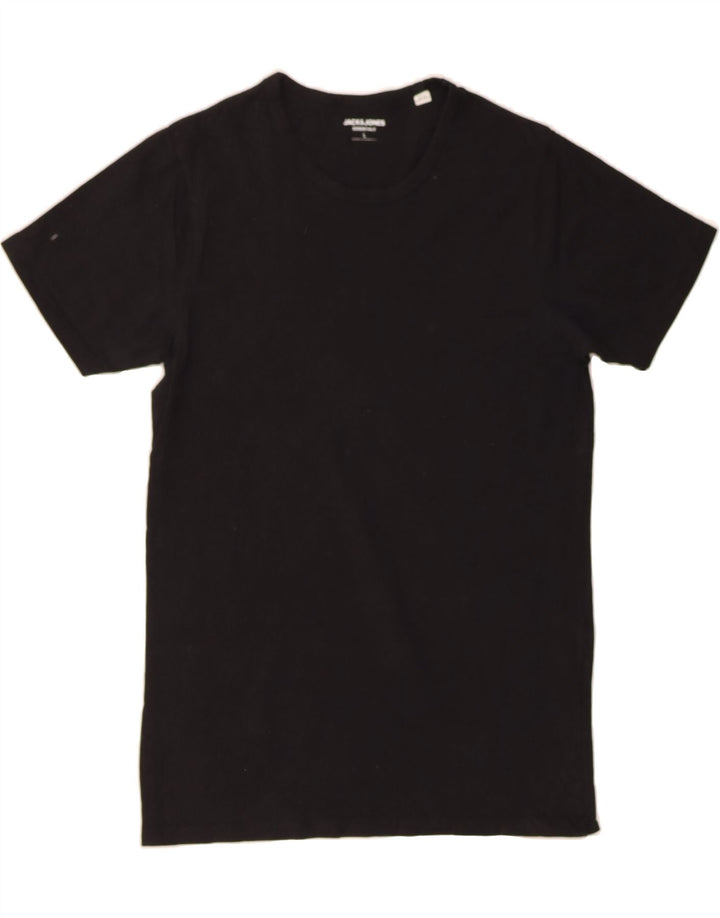 JACK & JONES Mens T-Shirt Top Large Black Cotton Vintage Jack & Jones and Second-Hand Jack & Jones from Messina Hembry 