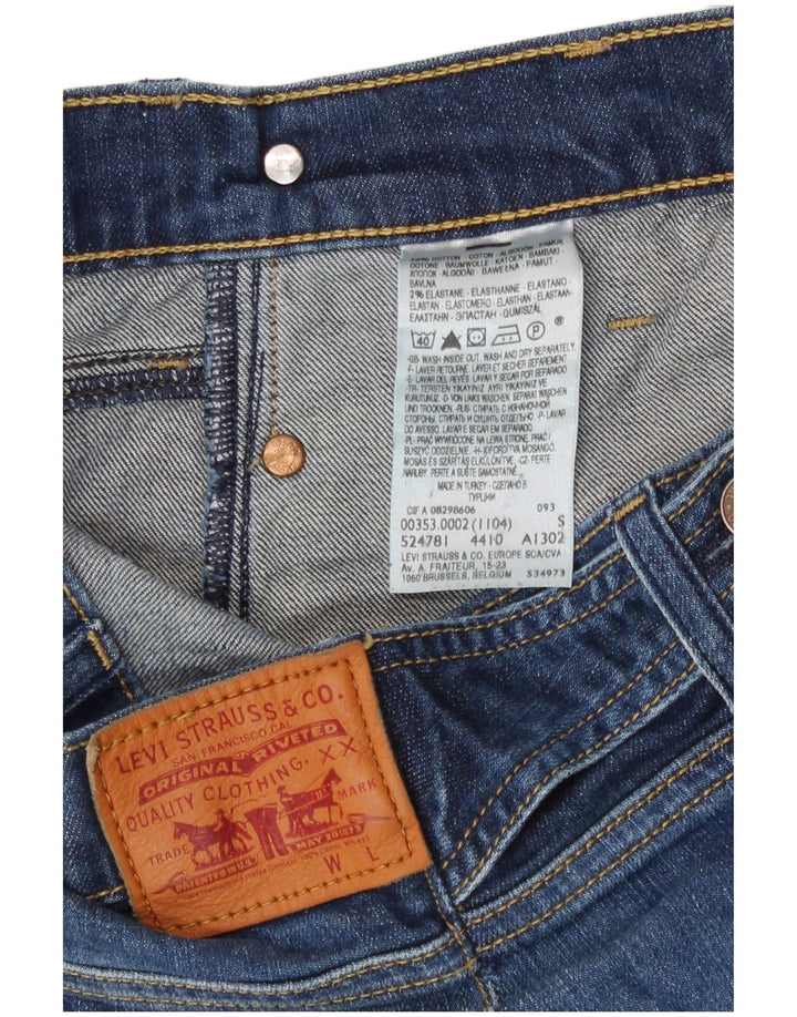 Levi's ženske traper kratke hlače W30 srednje plavi pamuk