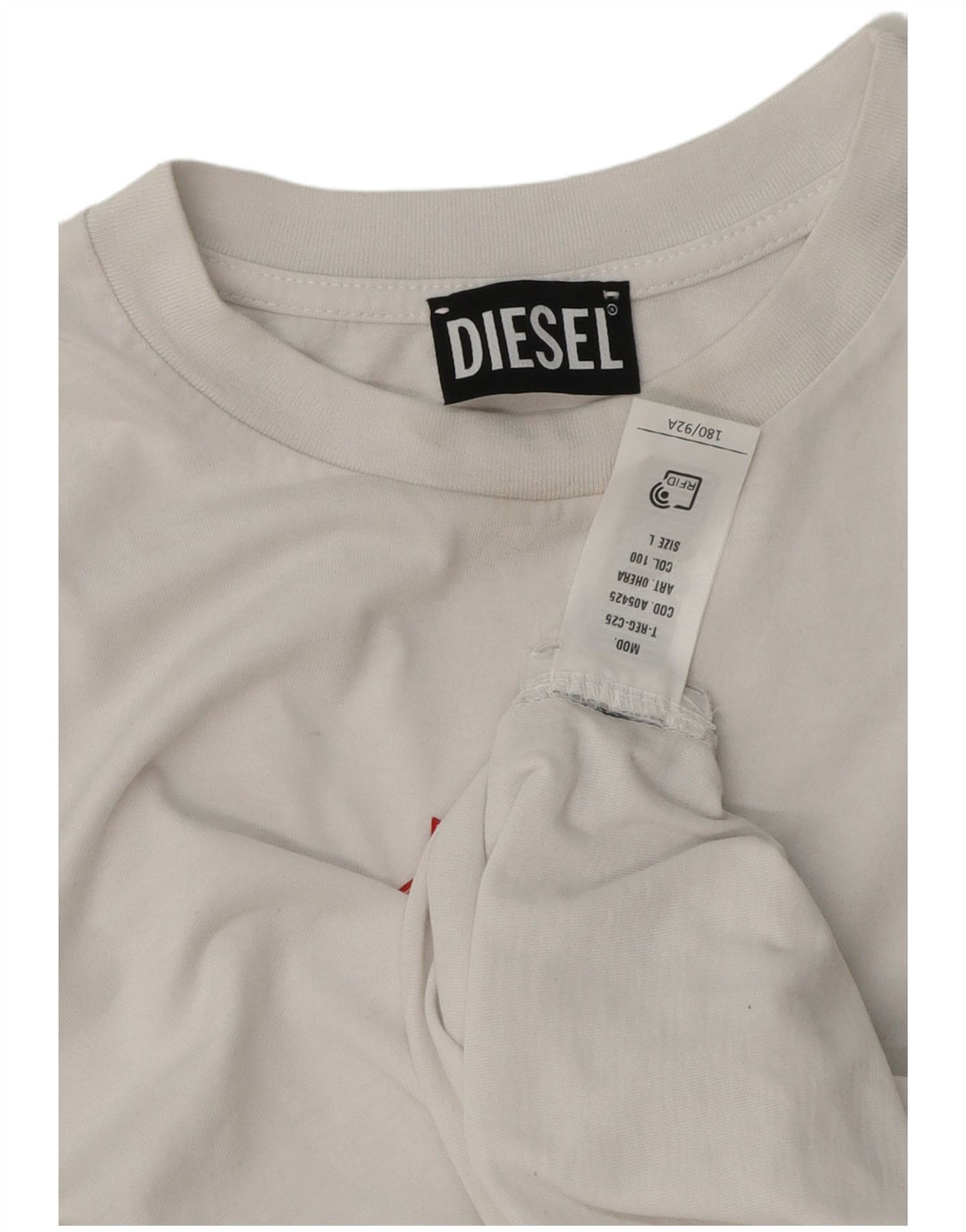 Diesel majica kratkih rukava s grafičkim motivima za dječake 13-14 godina velika bijela