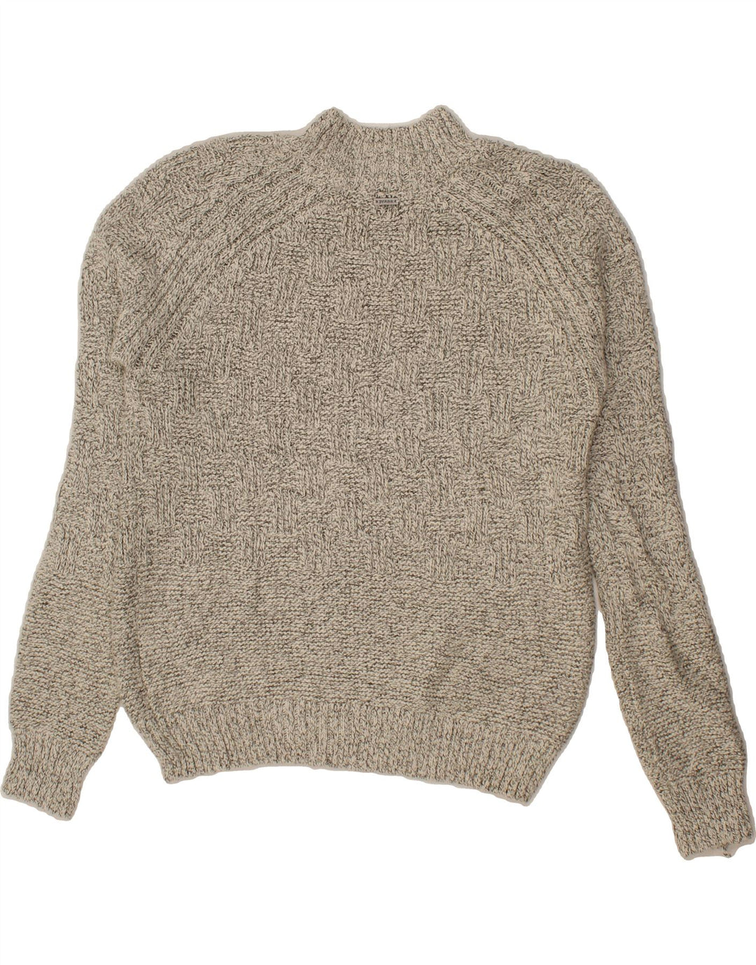PRANA Womens Oversized Turtle Neck Jumper Sweater UK 10 Small Grey Flecked Vintage Prana and Second-Hand Prana from Messina Hembry 
