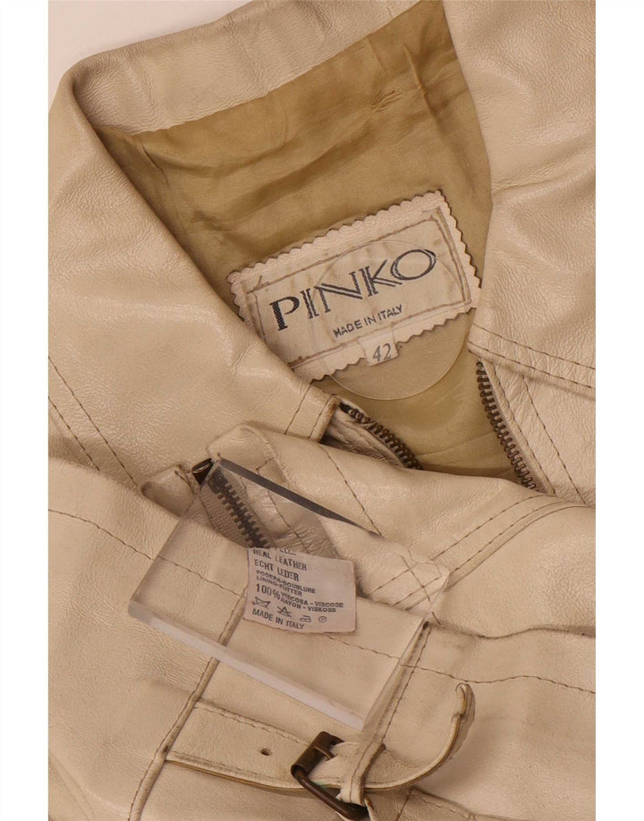 Pinko ženska kožna jakna IT 42 srednje bež
